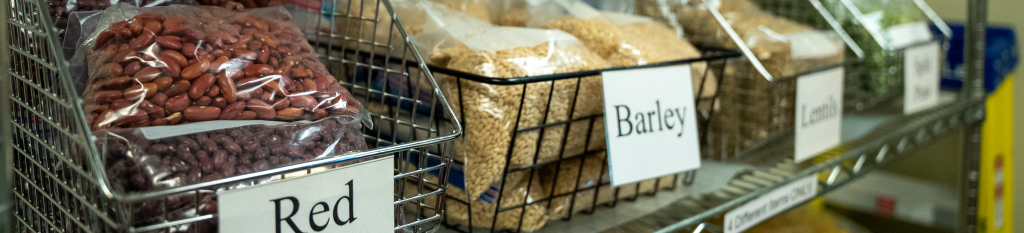 Dry Goods in the Edmonds College Food Pantry